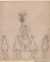 Karl Friedrich Schinkel: Quadriga, Entwurf des Eisernen Kreuzes und des auffliegenden Adlers | © bpk, Kunstbibliothek, SMB, Wolfgang Büttner